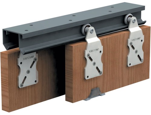 Double sliding rail track - double,