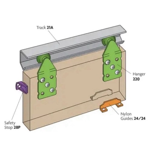 Sliding door complete track - complete,