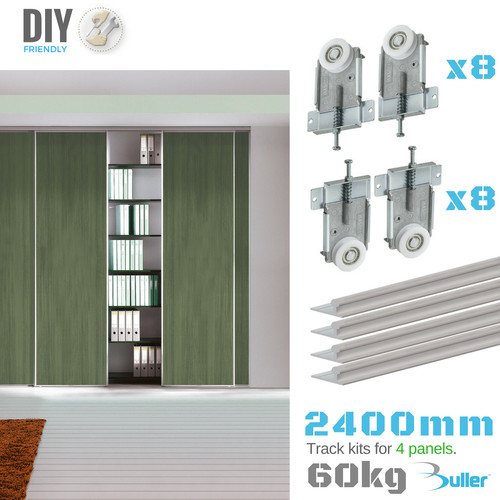 Wardrobe sliding track system - track,