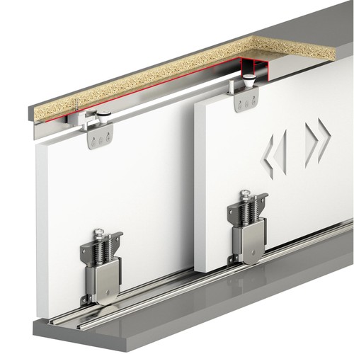 Sliding wardrobe door track - door,
