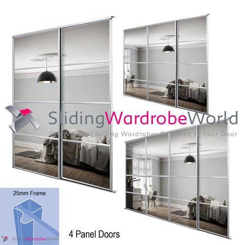 Panel silver framed mirror - 4,