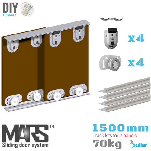 Sliding door track system - door,