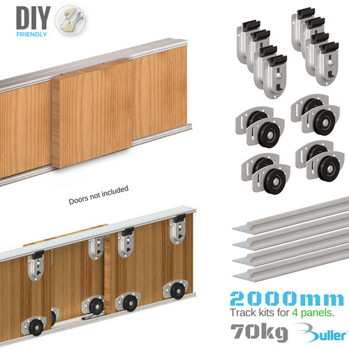 Wardrobe sliding door track - door,